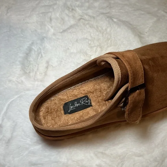 London Rag Brown Suede Platform slides - Picture 5 of 5